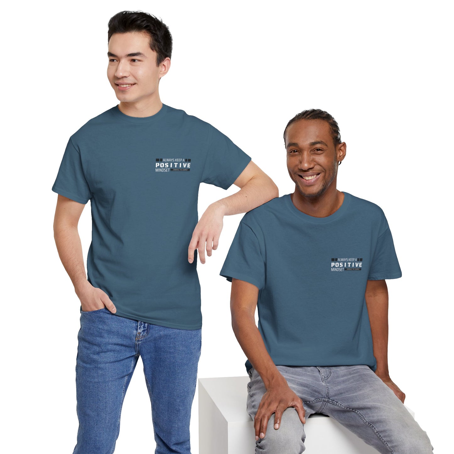 Positive Mindset Unisex Heavy Cotton Tee - Inspiring Daily Wear