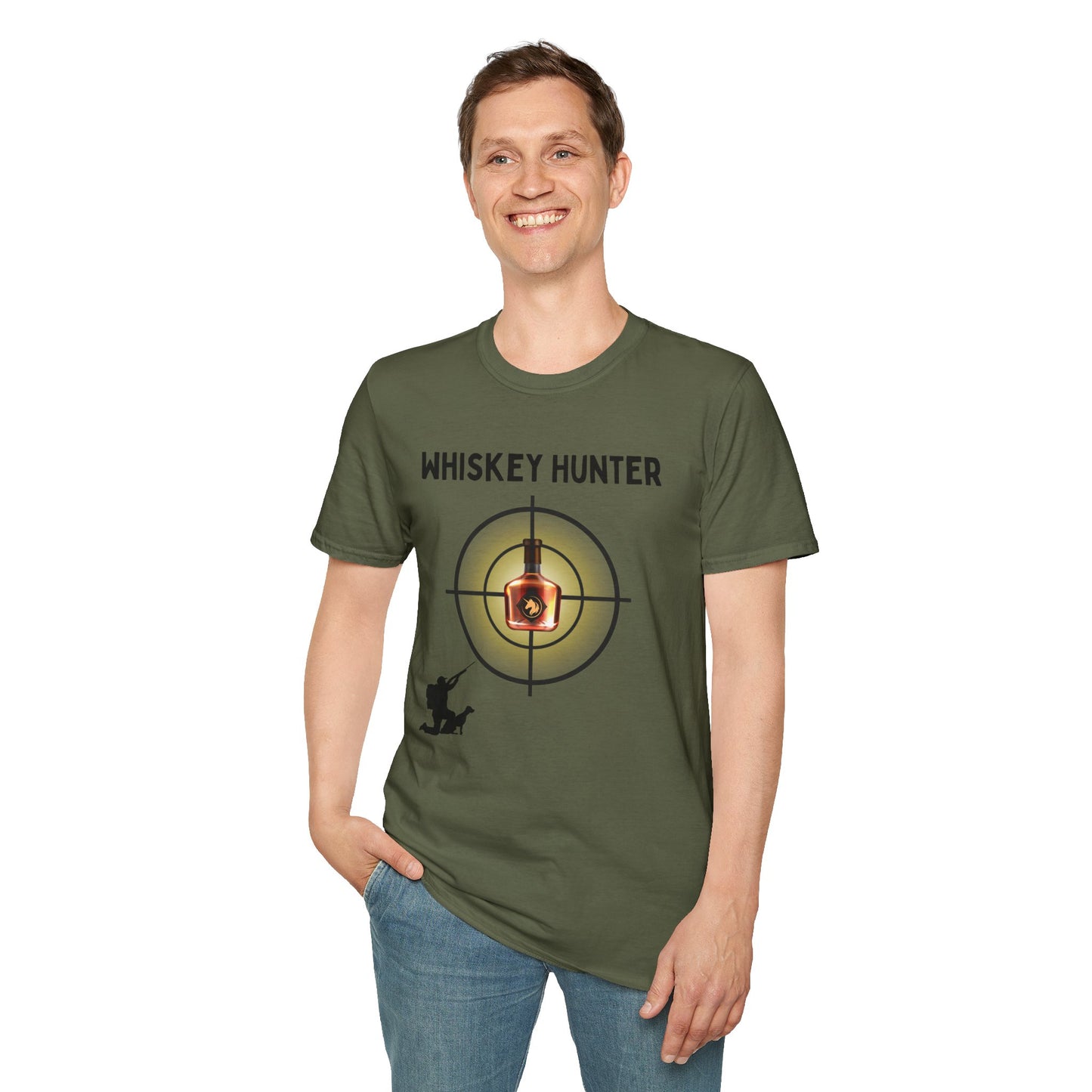 Whiskey Hunter Unisex Softstyle T-Shirt - For Hunting Enthusiasts