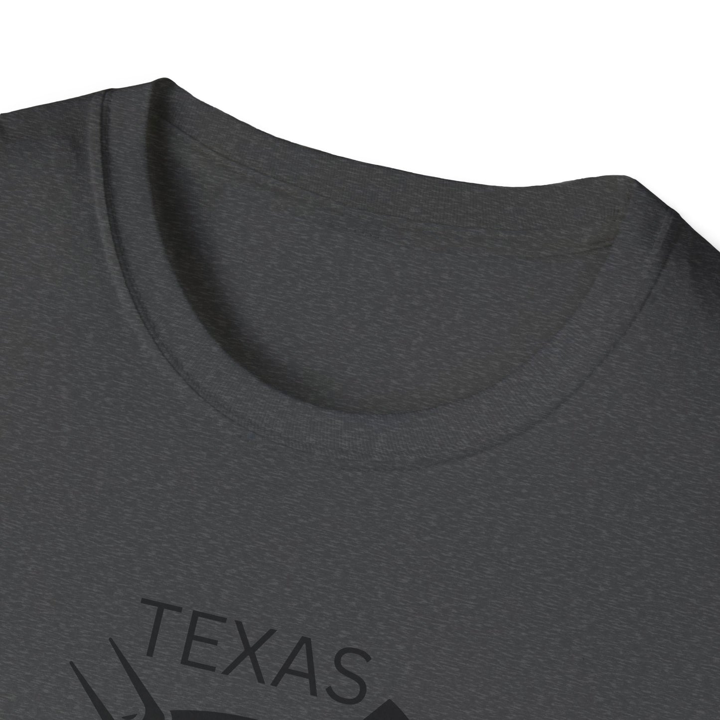 BBQ Lovers Unisex Softstyle T-Shirt - Texas 'We Smoke Outside' Design