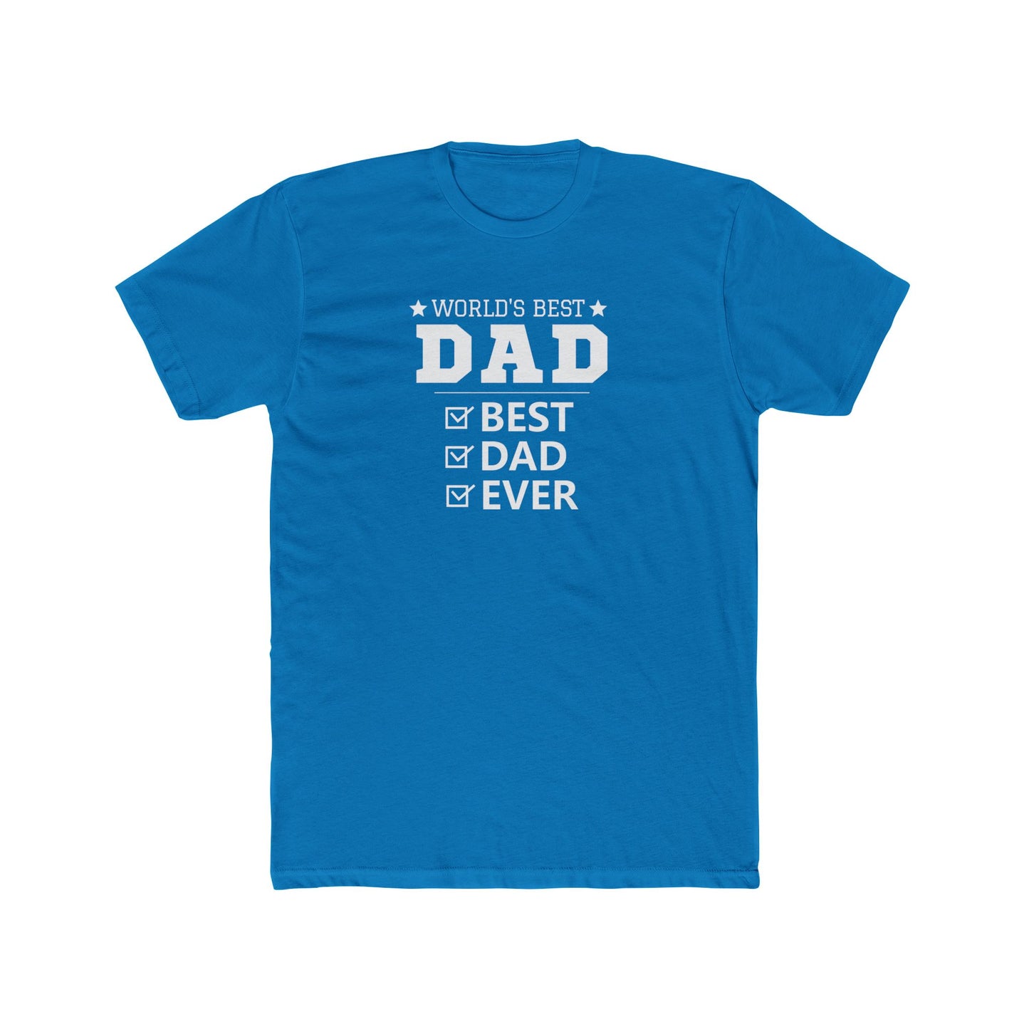 World's Best Dad Unisex Cotton Crew Tee – Perfect Father's Day Gift