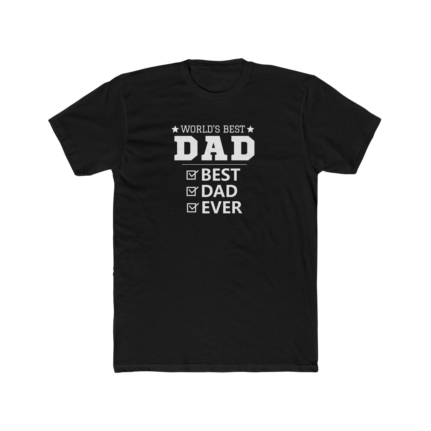 World's Best Dad Unisex Cotton Crew Tee – Perfect Father's Day Gift