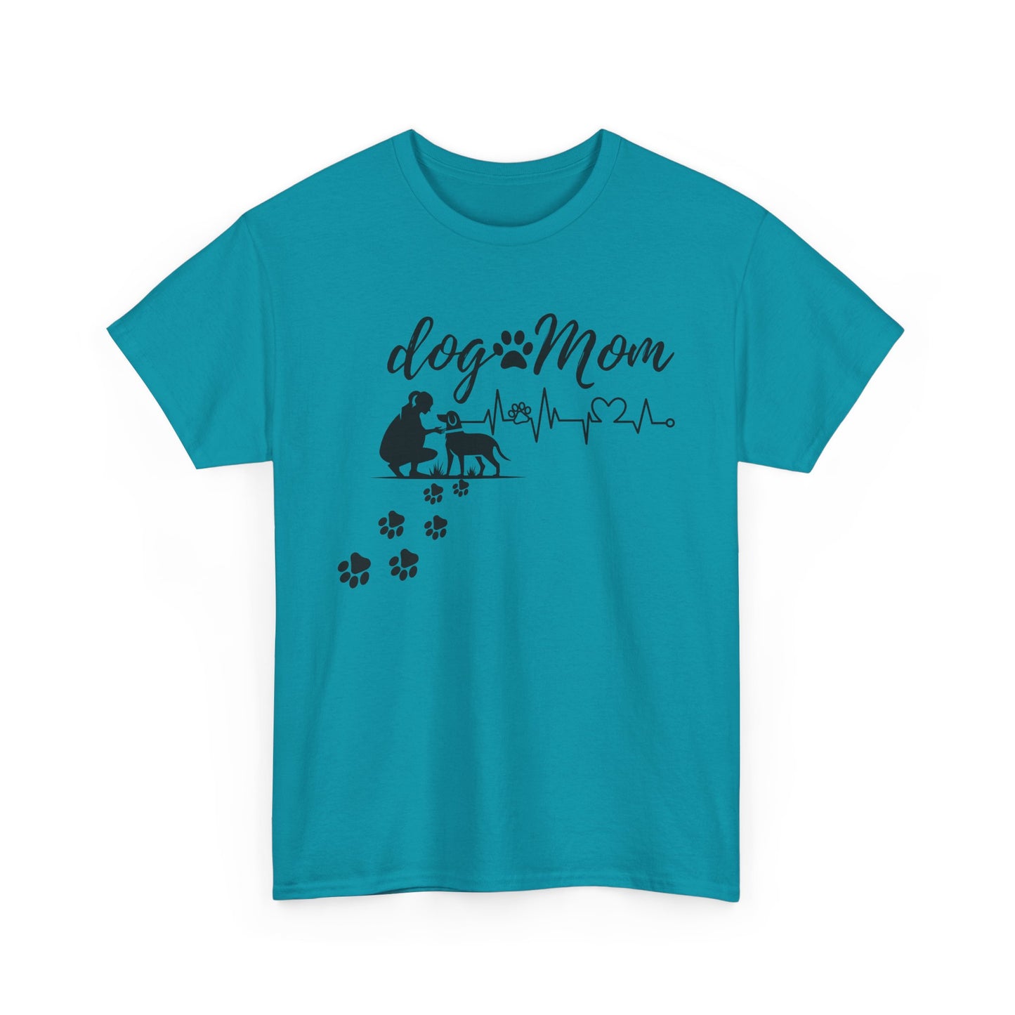 Cute Dog Mom Unisex Heavy Cotton Tee - Perfect Gift for Dog Lovers