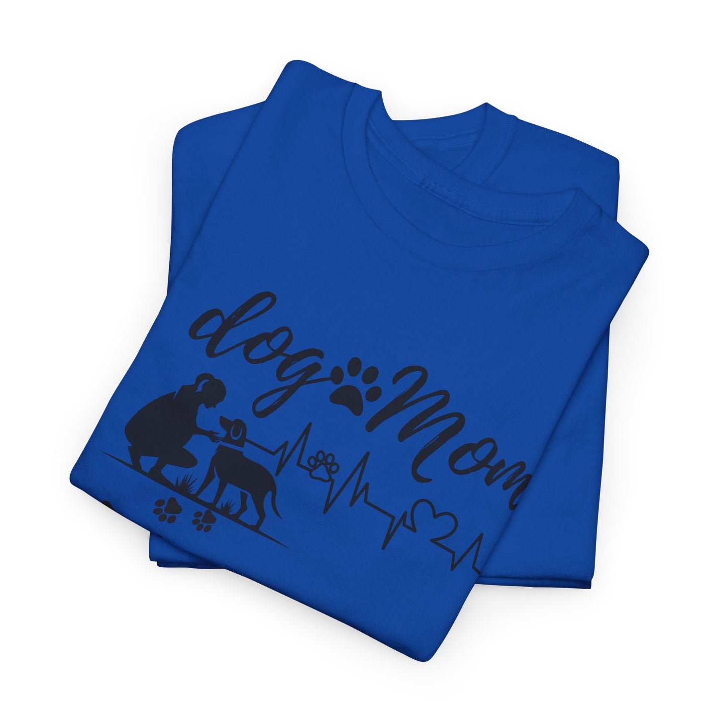 Cute Dog Mom Unisex Heavy Cotton Tee - Perfect Gift for Dog Lovers