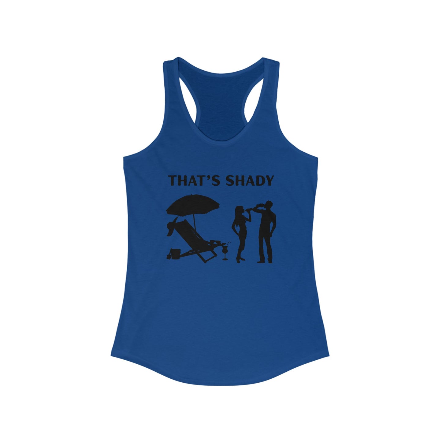 Funny Women's Racerback Tank Top - "That's Shady" Summer Tee