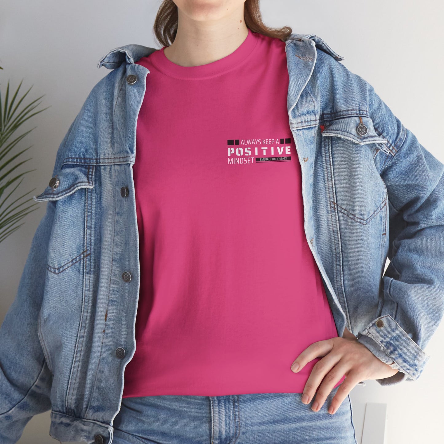 Positive Mindset Unisex Heavy Cotton Tee - Inspiring Daily Wear