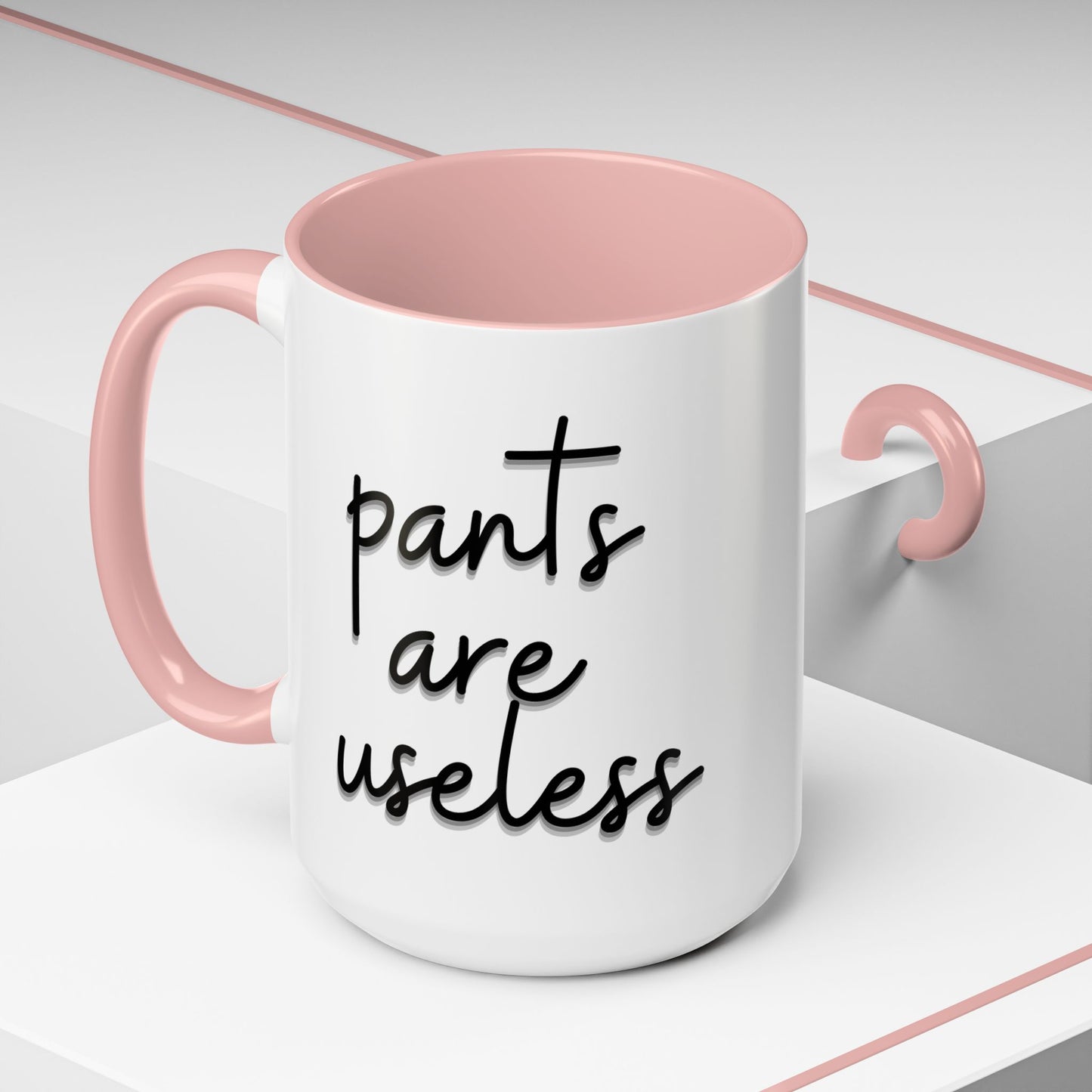 Pants are useless, Accent Coffee Mug (11, 15oz)