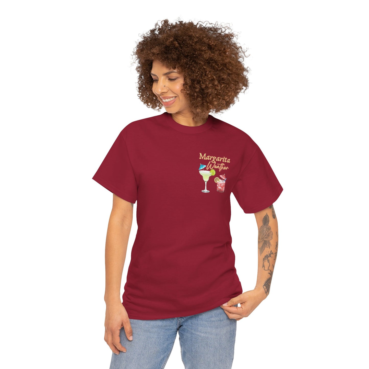 Margarita Vibe Unisex Heavy Cotton Tee, Perfect for Summer Gatherings, Beach Days, Birthday Celebrations, Drink Lovers, Casual Wear