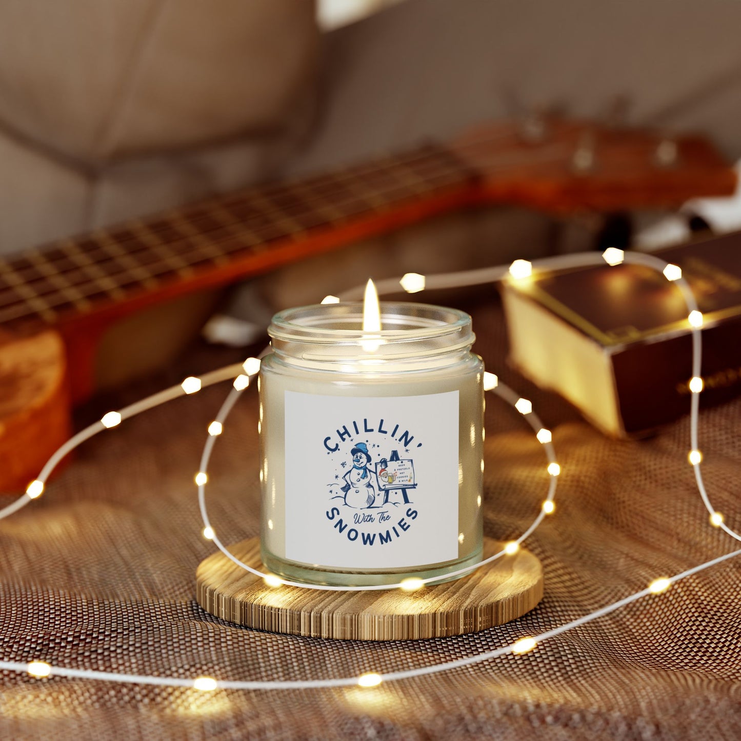 Chillin' Snowmies Scented Candle - Cozy Winter Vibe (4oz & 9oz)