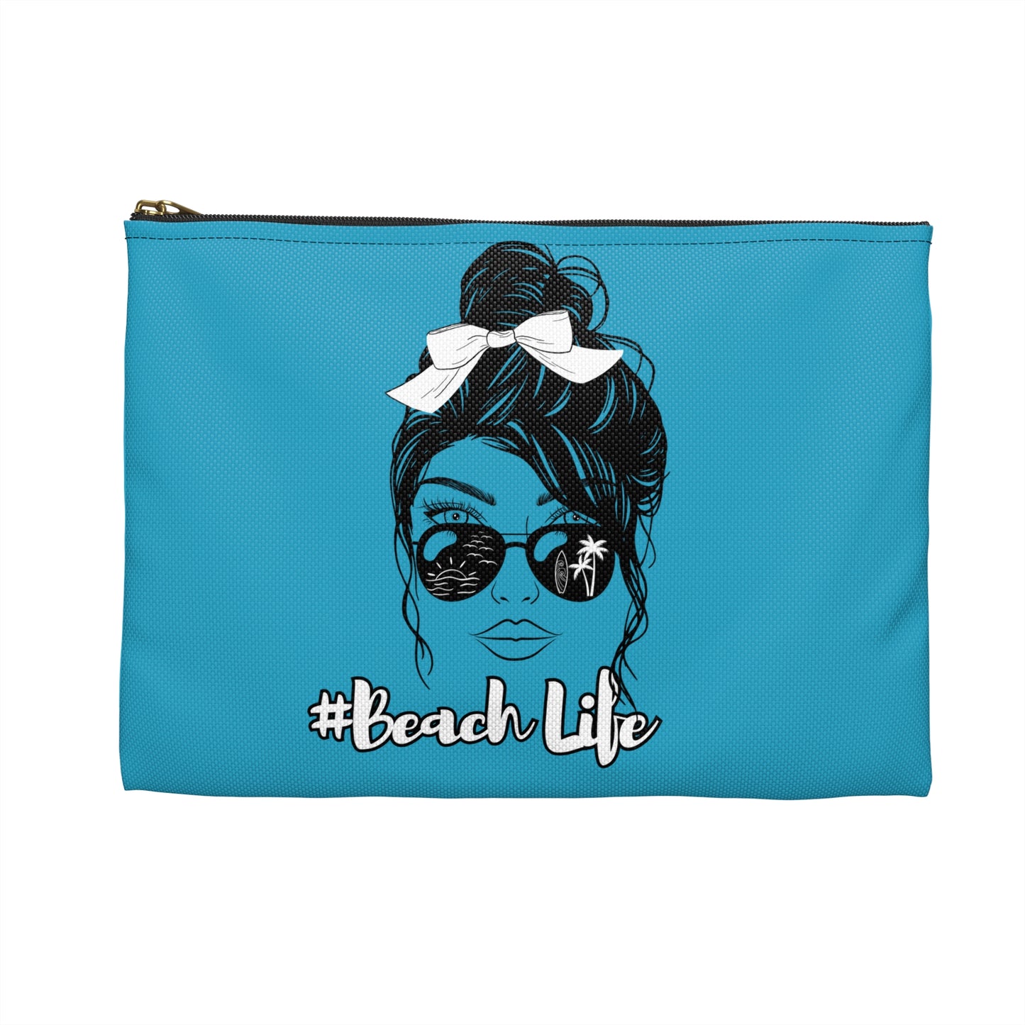 #Beach Life Accessory Pouch - Stylish Summer Storage for Beach Lovers