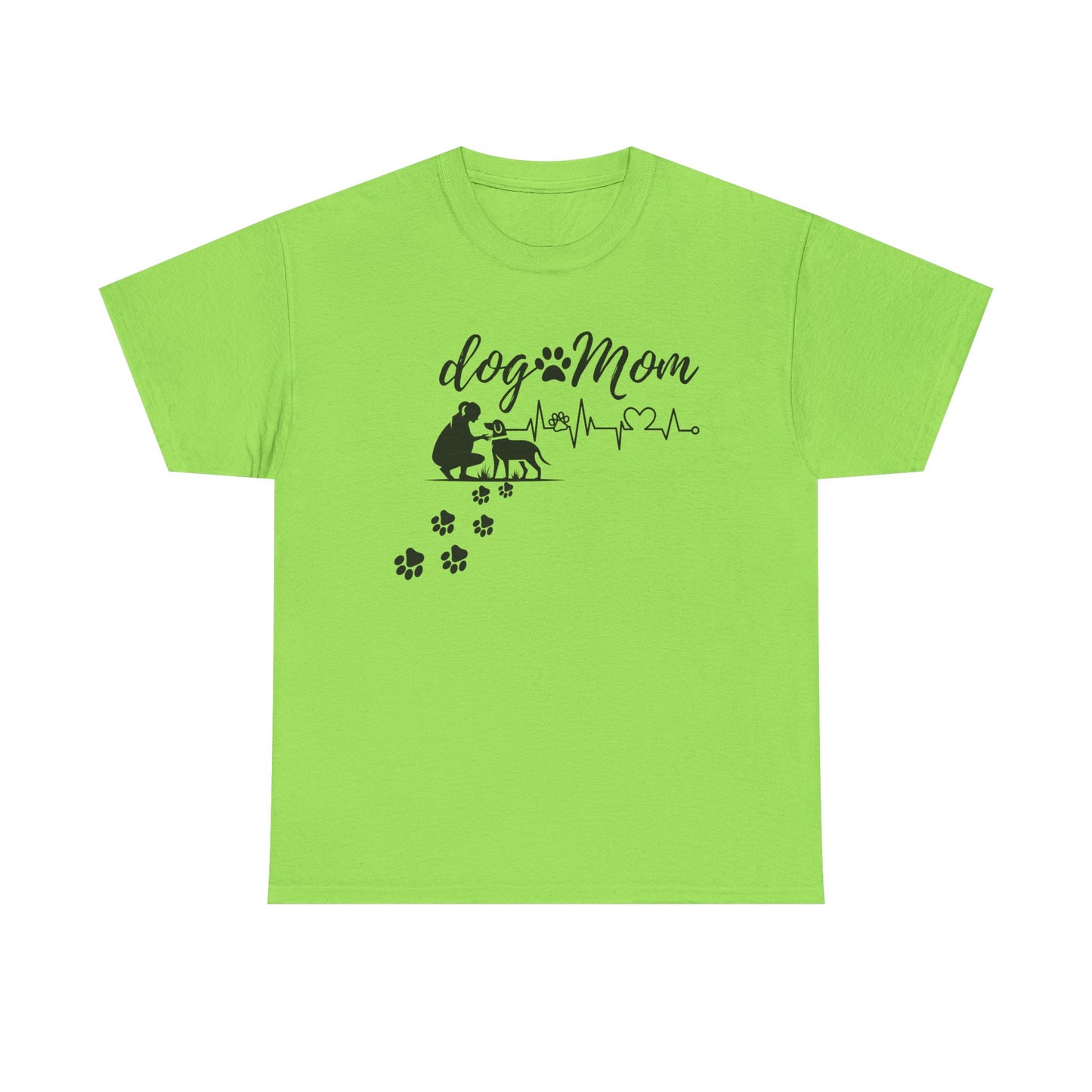 Cute Dog Mom Unisex Heavy Cotton Tee - Perfect Gift for Dog Lovers