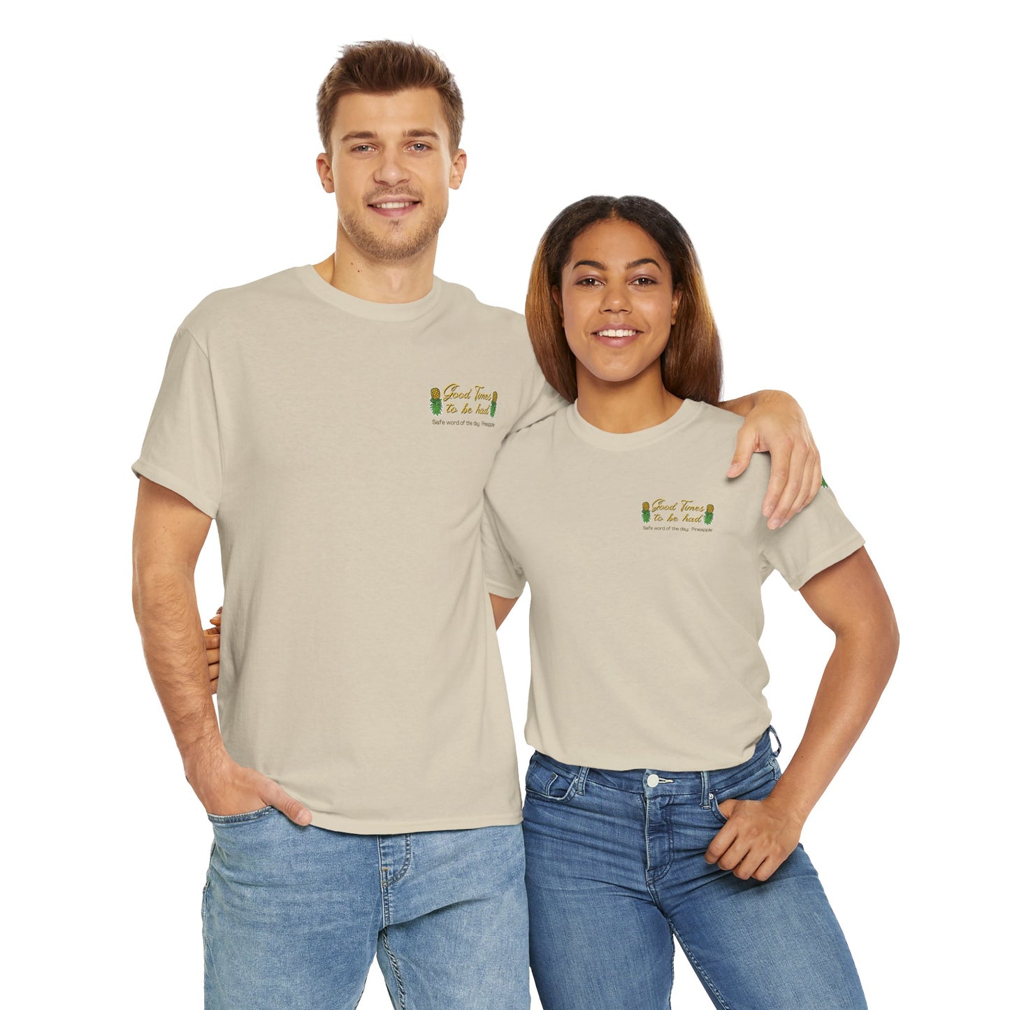 Pineapple Graphic Unisex Heavy Cotton Tee - "Good Times to be Had" & "Get Your Freak On"