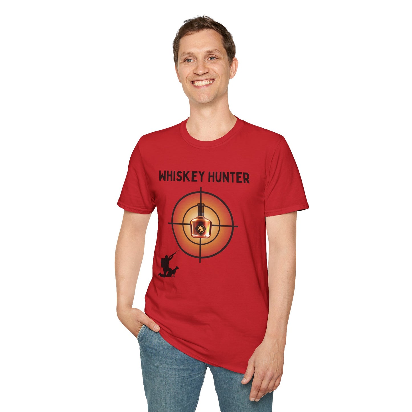 Whiskey Hunter Unisex Softstyle T-Shirt - For Hunting Enthusiasts