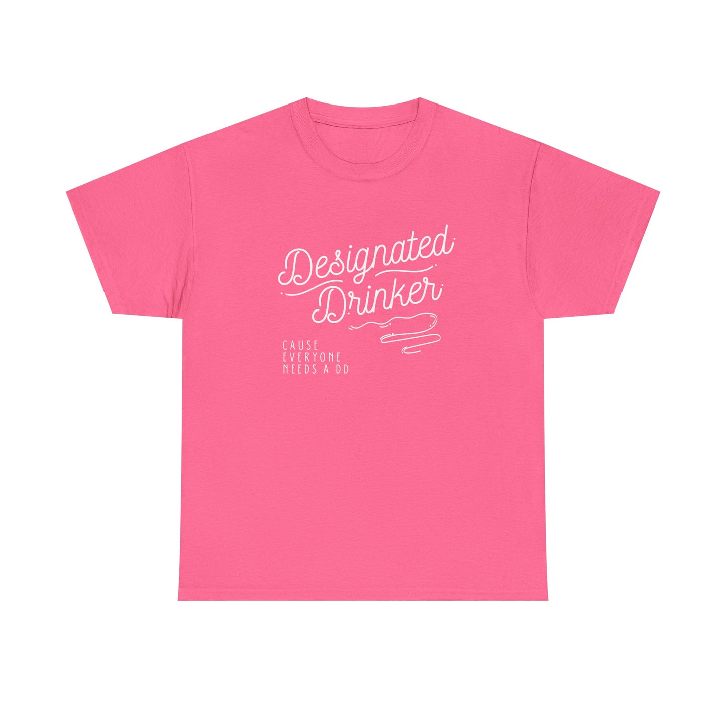DD Designated Drinker Unisex Heavy Cotton Tee - Perfect for Parties & Gatherings