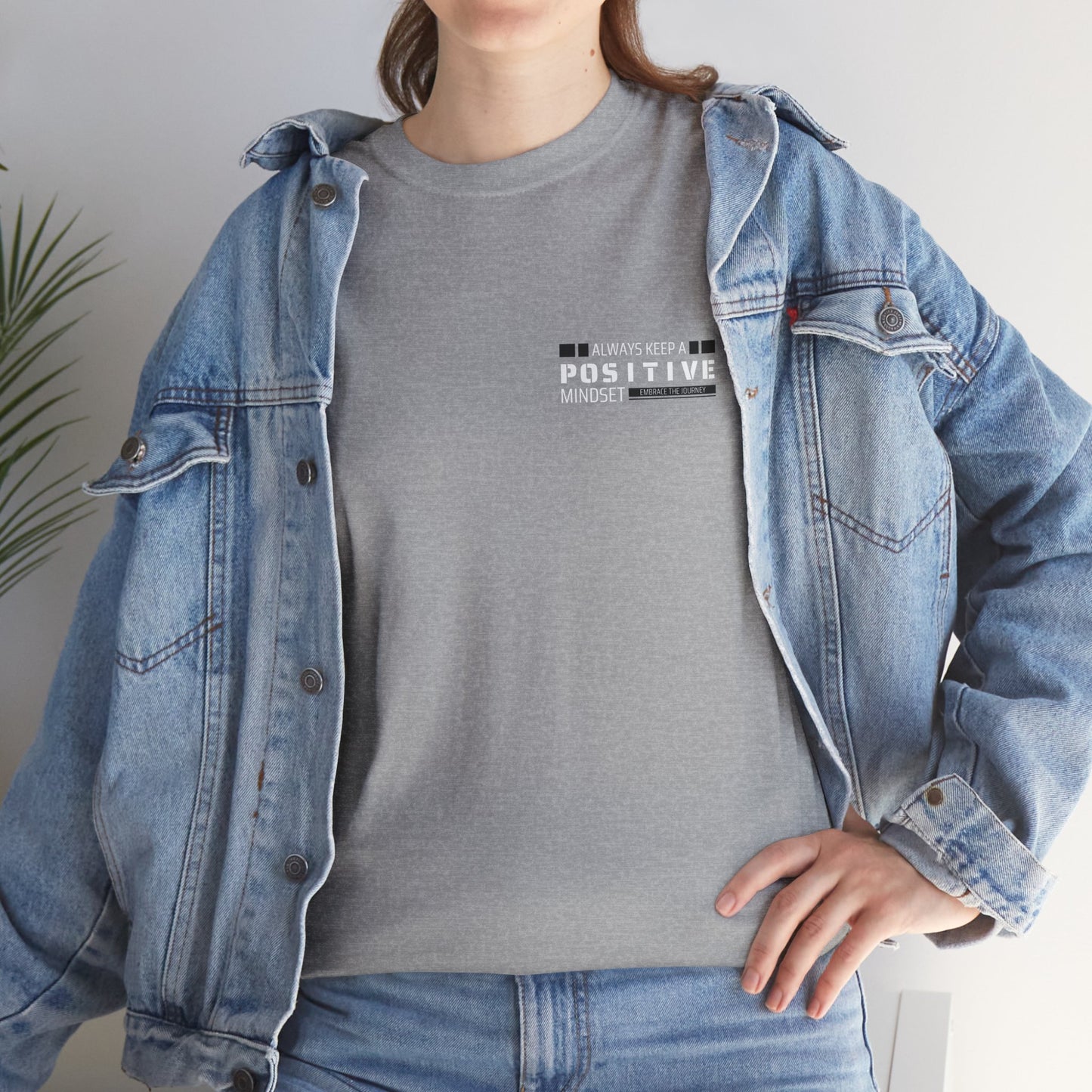 Positive Mindset Unisex Heavy Cotton Tee - Inspiring Daily Wear