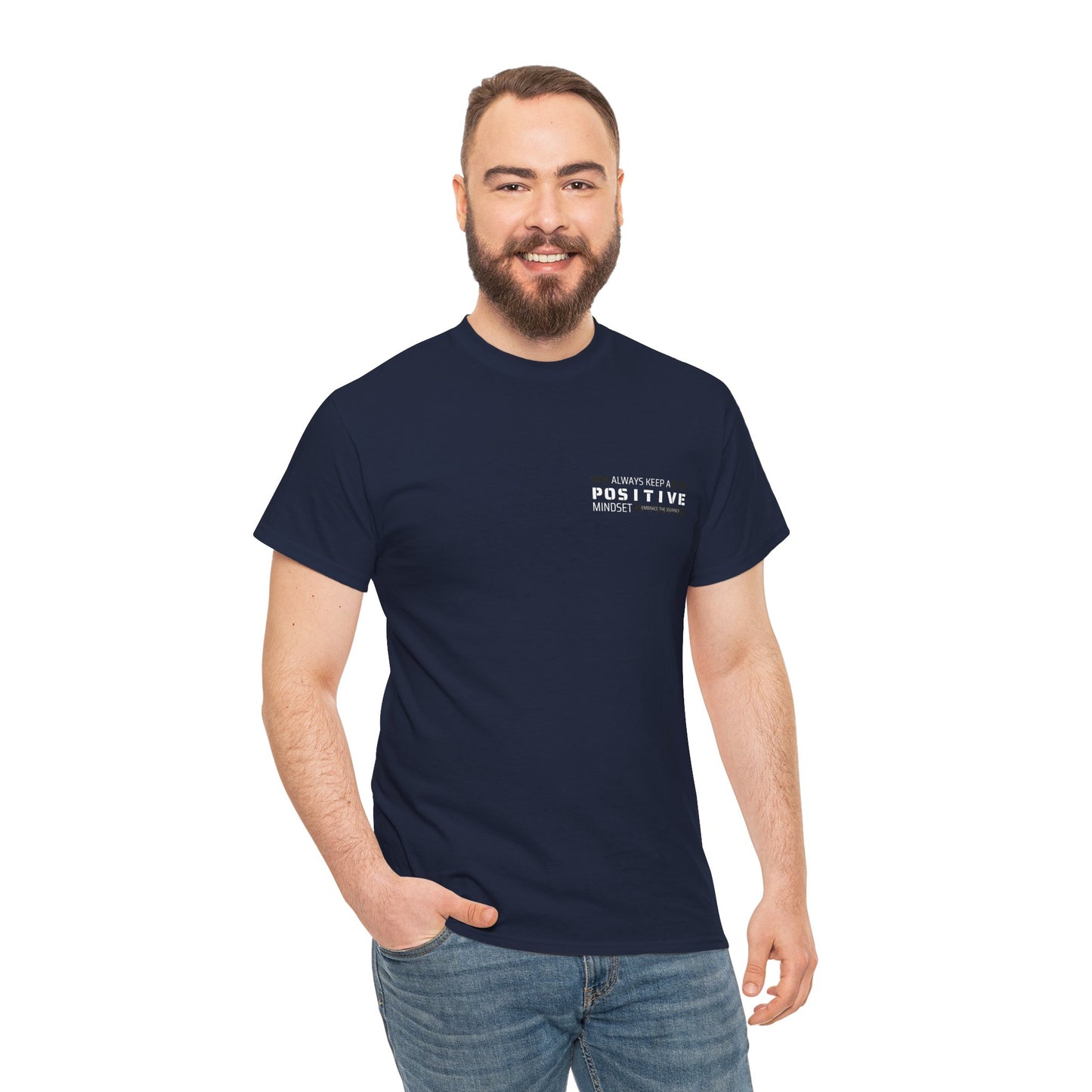 Positive Mindset Unisex Heavy Cotton Tee - Inspiring Daily Wear