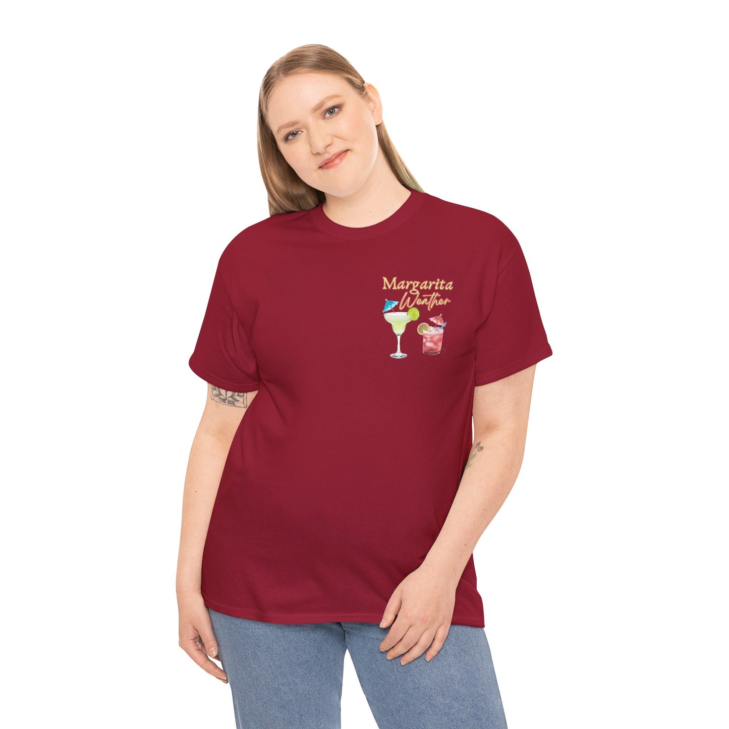 Margarita Vibe Unisex Heavy Cotton Tee, Perfect for Summer Gatherings, Beach Days, Birthday Celebrations, Drink Lovers, Casual Wear