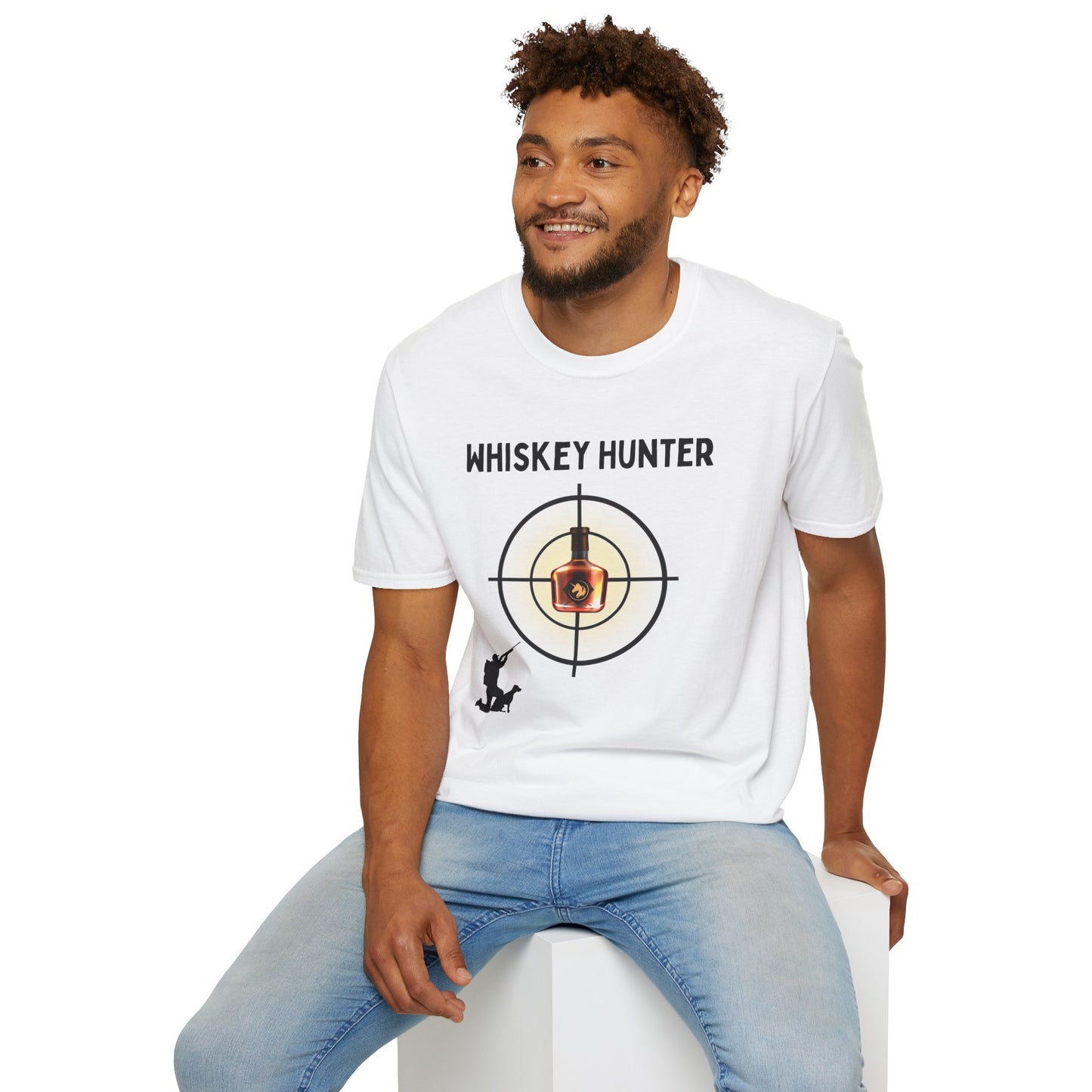 Whiskey Hunter Unisex Softstyle T-Shirt - For Hunting Enthusiasts