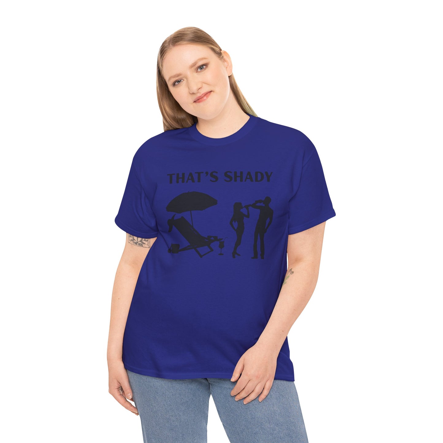 Funny Summer Tee, That's Shady Quote T-Shirt, Beach Dad Gift, Pool Party Outfits, Vacation Humor Tee, Unisex Cotton Shirt