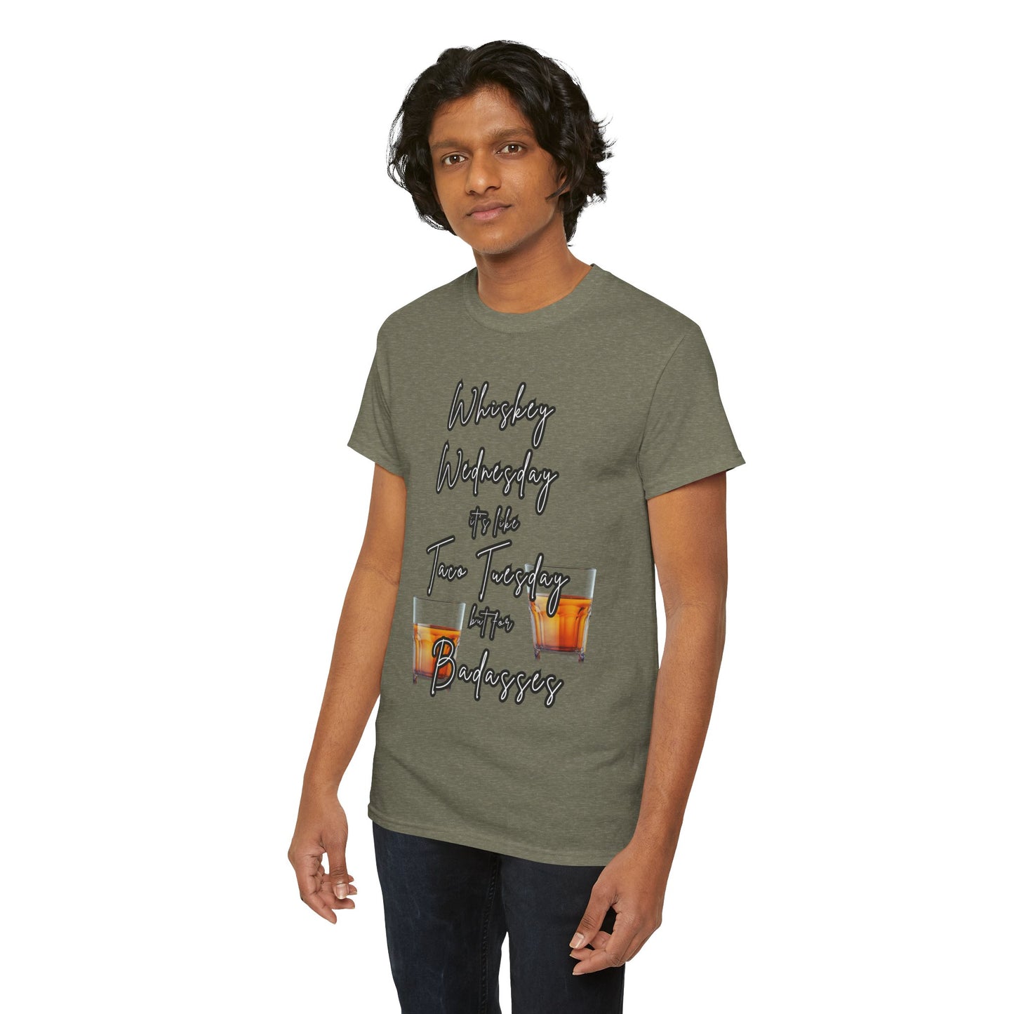 Whiskey Wednesday, Unisex Heavy Cotton Tee