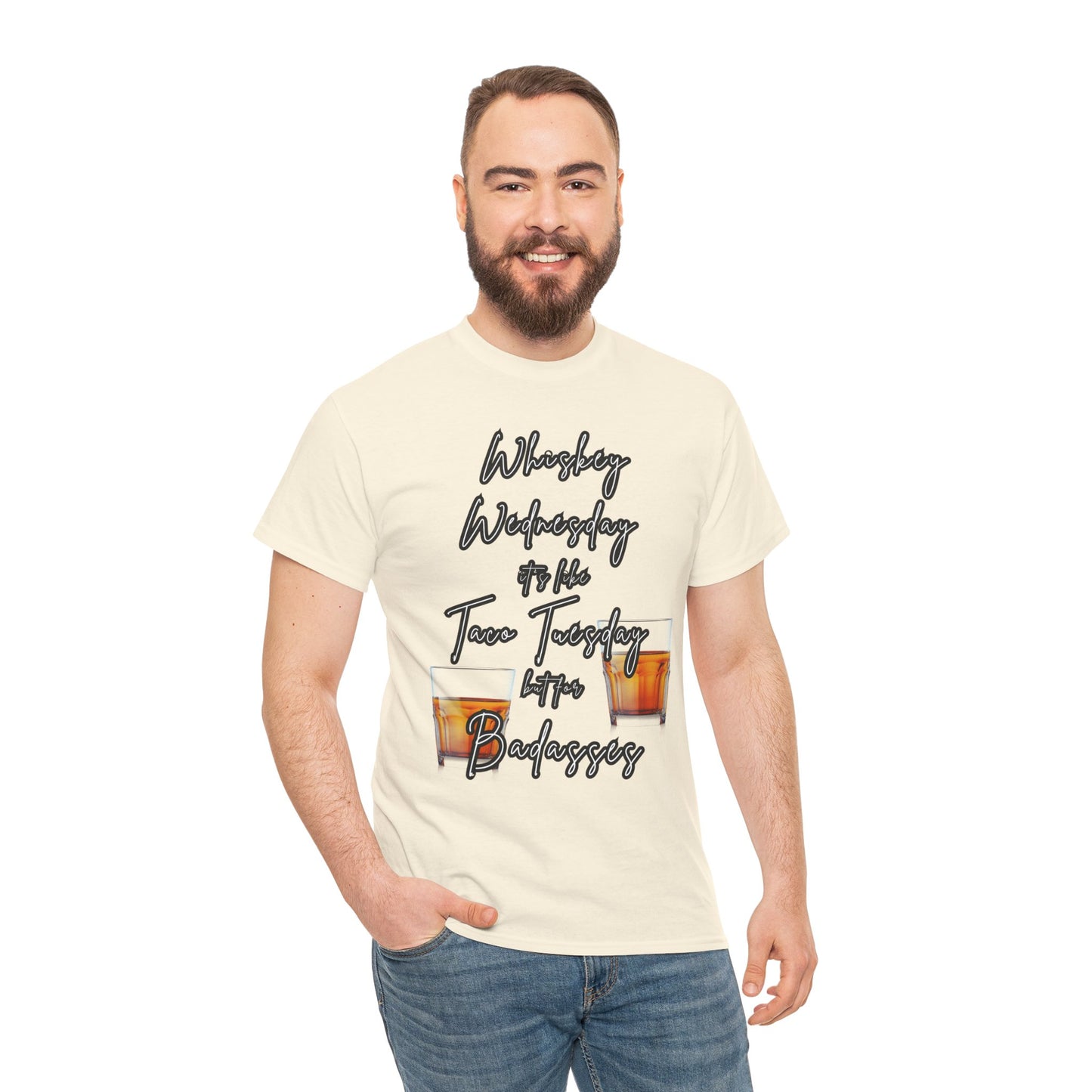 Whiskey Wednesday, Unisex Heavy Cotton Tee