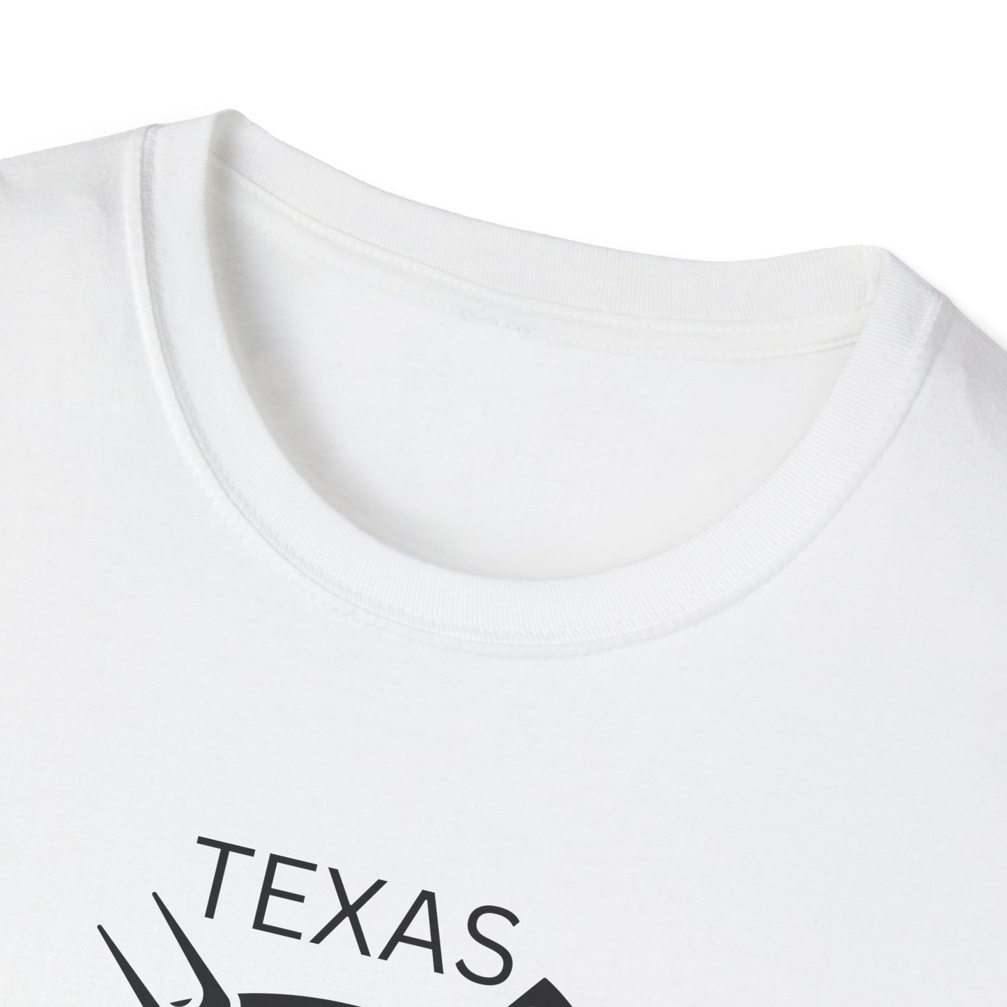 BBQ Lovers Unisex Softstyle T-Shirt - Texas 'We Smoke Outside' Design