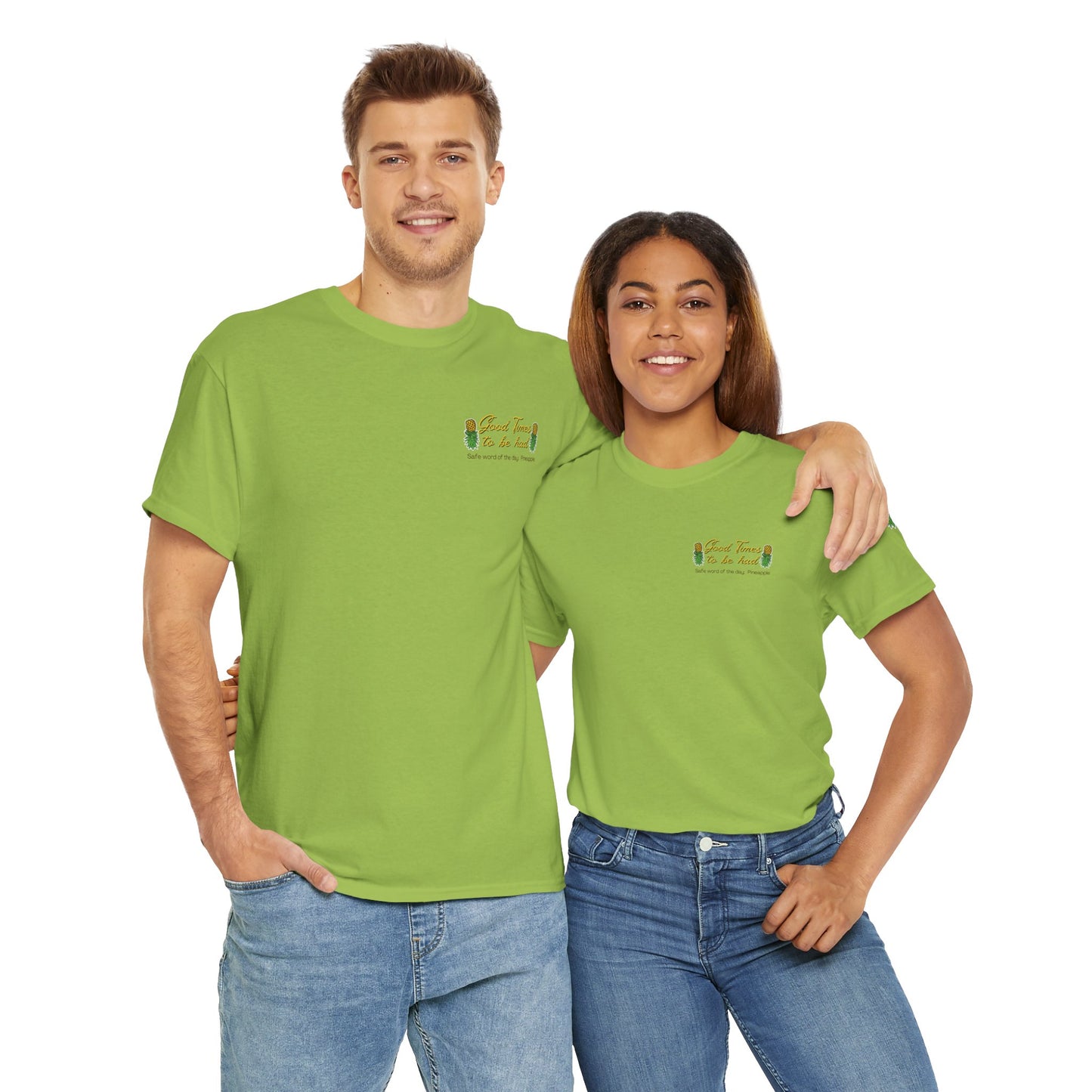 Pineapple Graphic Unisex Heavy Cotton Tee - "Good Times to be Had" & "Get Your Freak On"