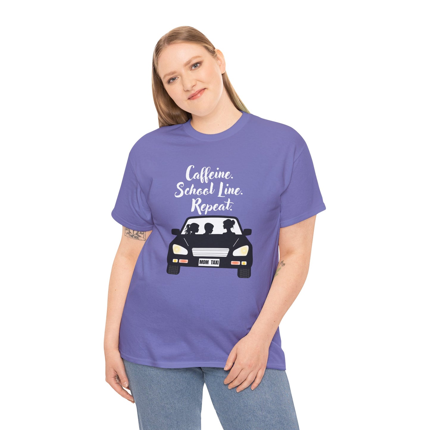 Retro Car Ride Unisex Heavy Cotton Tee - Fun Adventure Graphic Tee
