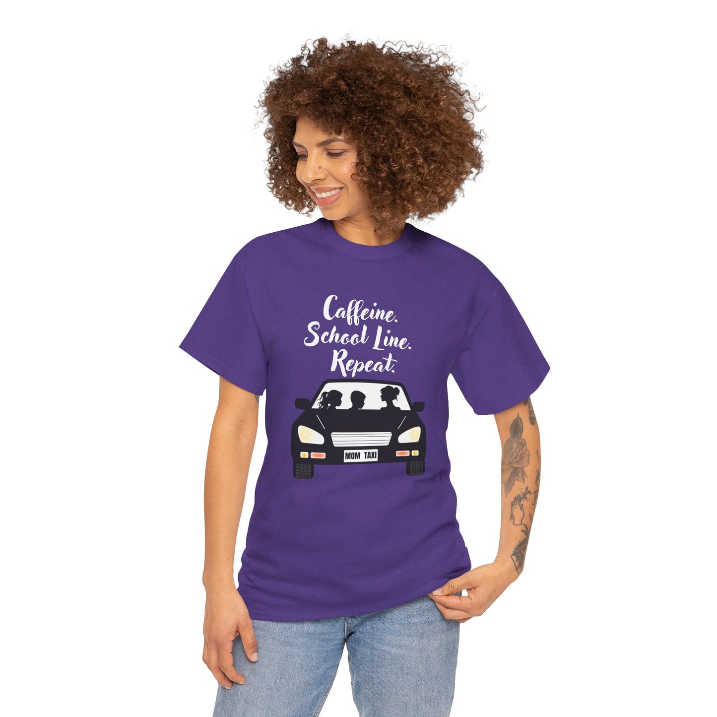 Retro Car Ride Unisex Heavy Cotton Tee - Fun Adventure Graphic Tee