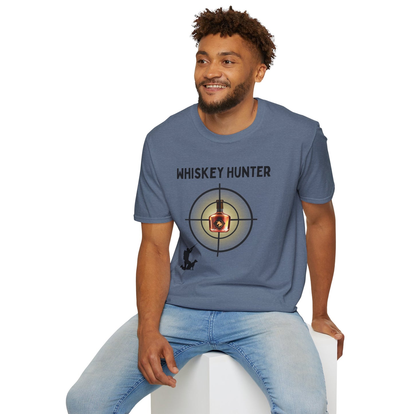 Whiskey Hunter Unisex Softstyle T-Shirt - For Hunting Enthusiasts