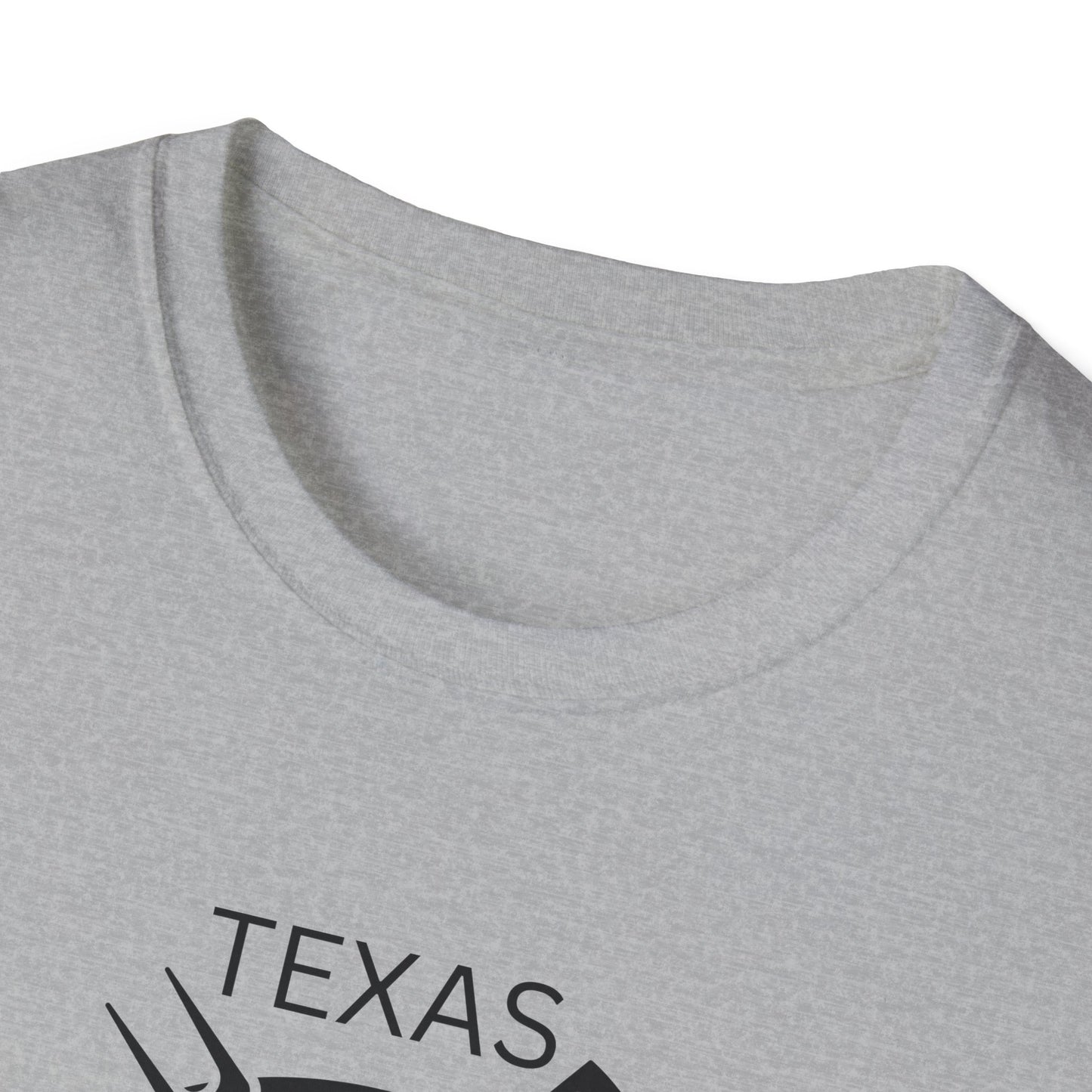 BBQ Lovers Unisex Softstyle T-Shirt - Texas 'We Smoke Outside' Design