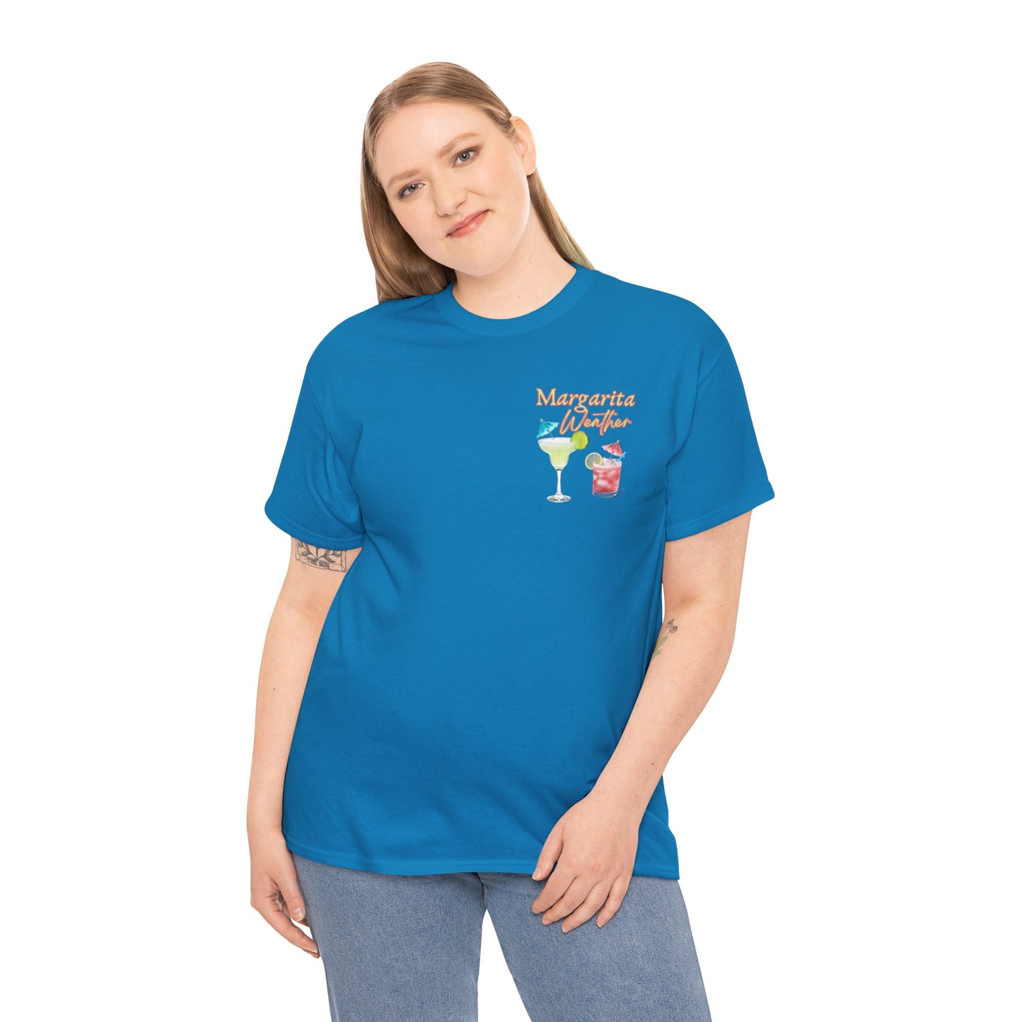 Margarita Vibe Unisex Heavy Cotton Tee, Perfect for Summer Gatherings, Beach Days, Birthday Celebrations, Drink Lovers, Casual Wear
