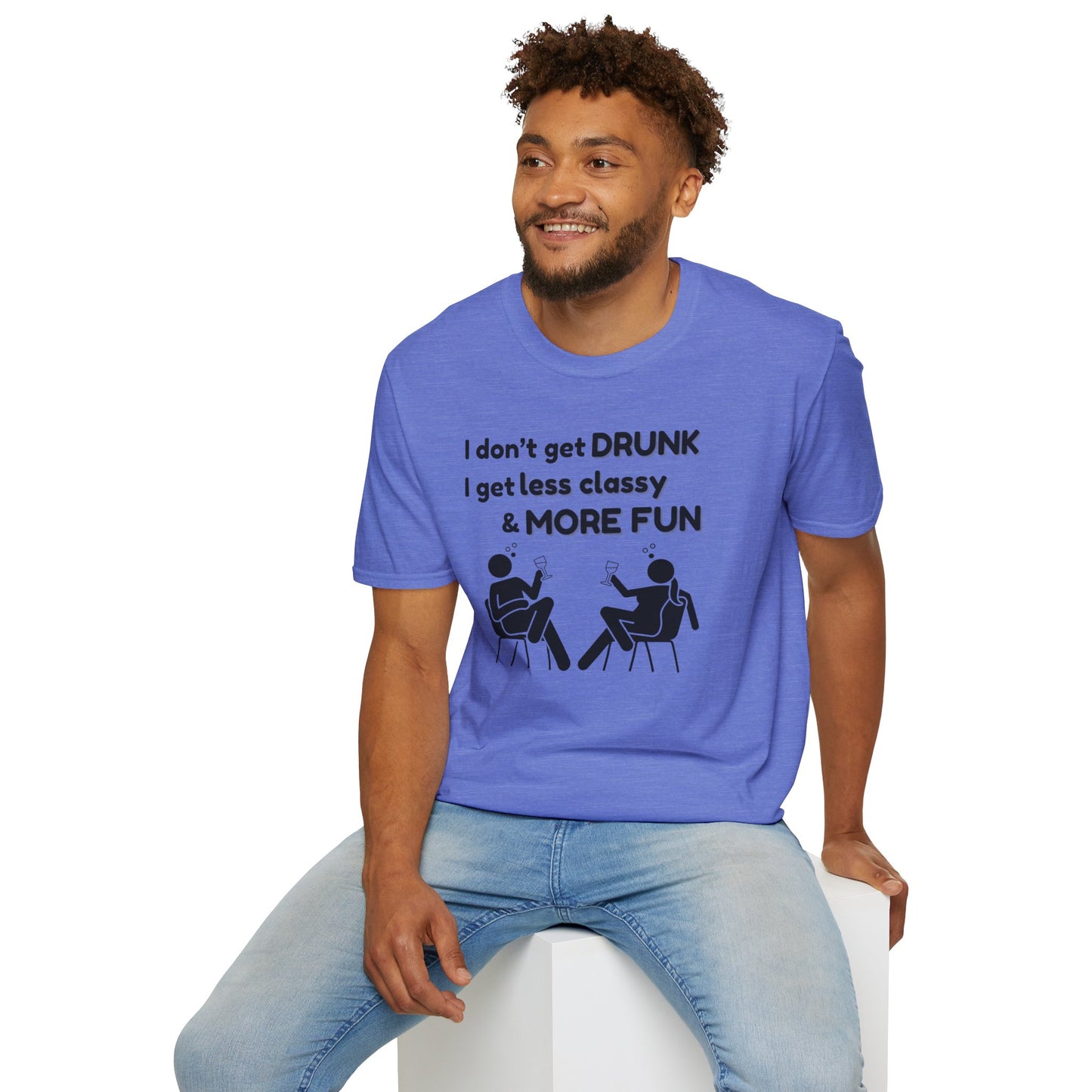 Less Classy More Fun, Unisex Softstyle T-Shirt