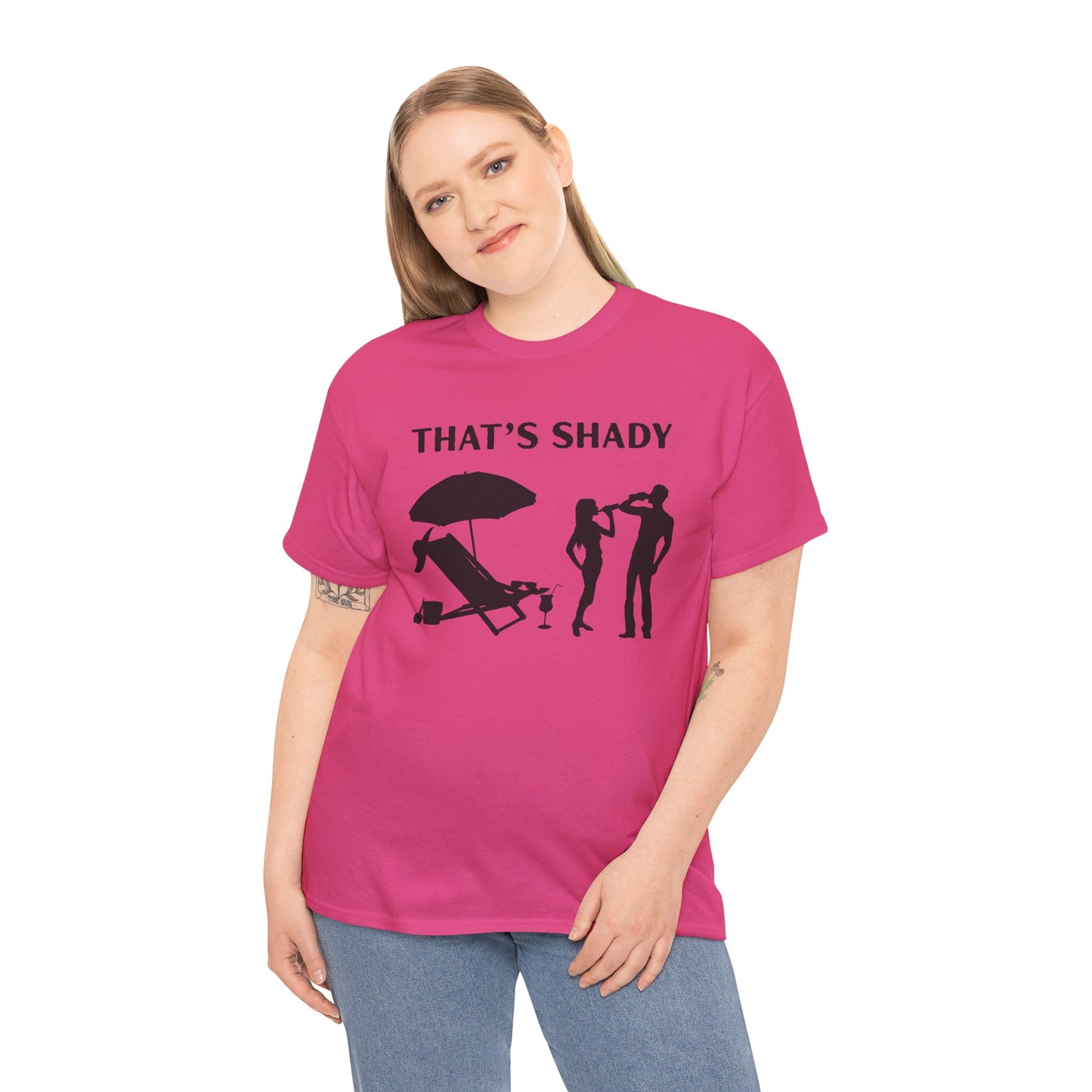 Funny Summer Tee, That's Shady Quote T-Shirt, Beach Dad Gift, Pool Party Outfits, Vacation Humor Tee, Unisex Cotton Shirt