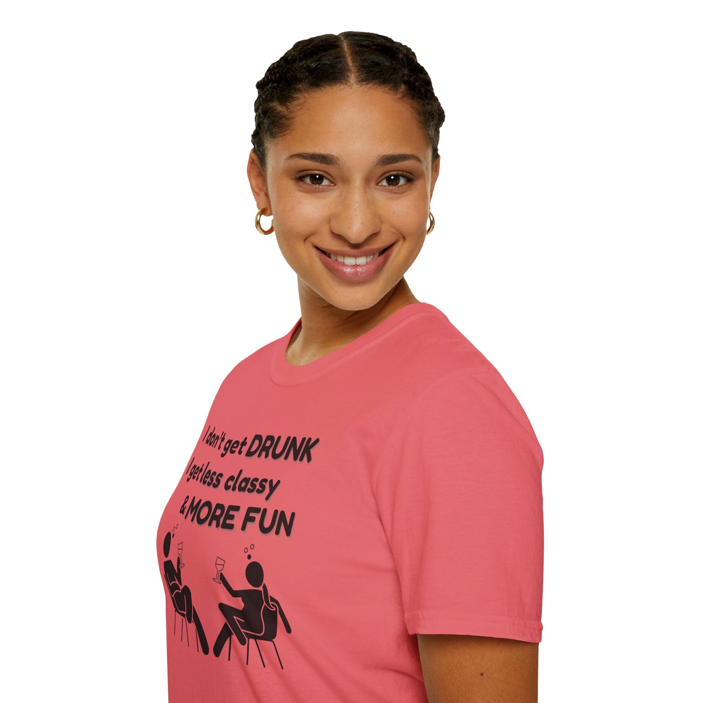 Less Classy More Fun, Unisex Softstyle T-Shirt