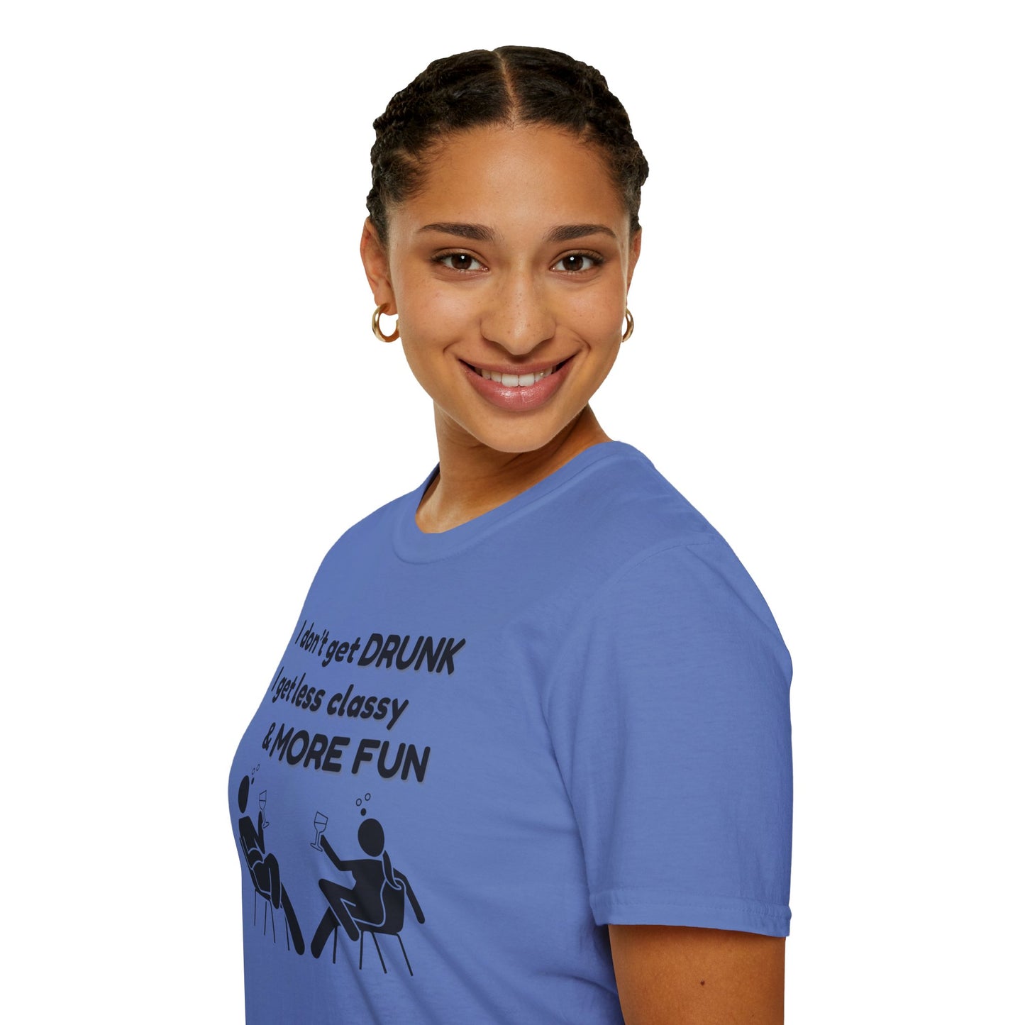 Less Classy More Fun, Unisex Softstyle T-Shirt