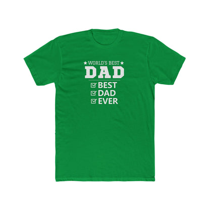 World's Best Dad Unisex Cotton Crew Tee – Perfect Father's Day Gift