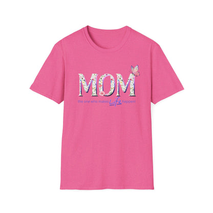 Floral Butterfly MOM T-Shirt - Perfect Gift for Mother's Day