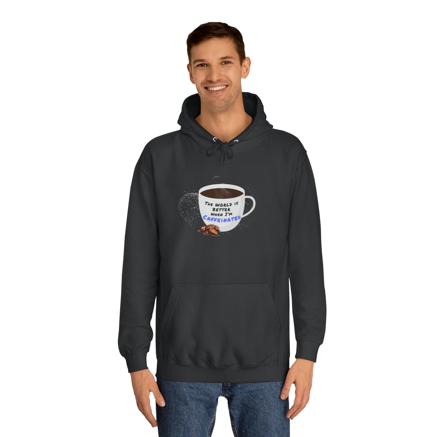 Caffeine Lover Hoodie - Unisex College Hoodie