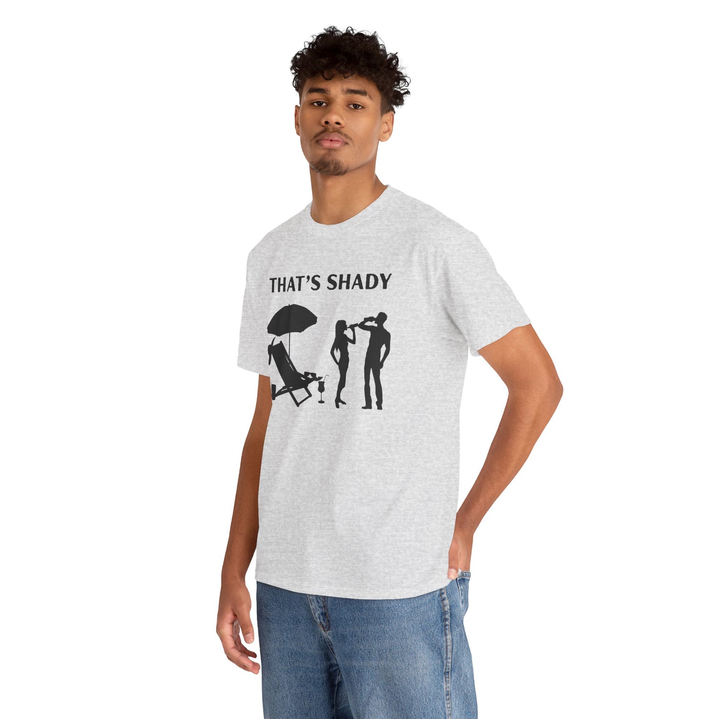 Funny Summer Tee, That's Shady Quote T-Shirt, Beach Dad Gift, Pool Party Outfits, Vacation Humor Tee, Unisex Cotton Shirt
