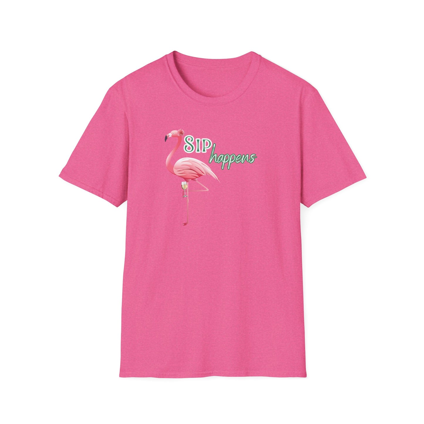 Sip Happens, Unisex Softstyle T-Shirt