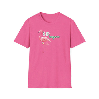 Sip Happens, Unisex Softstyle T-Shirt