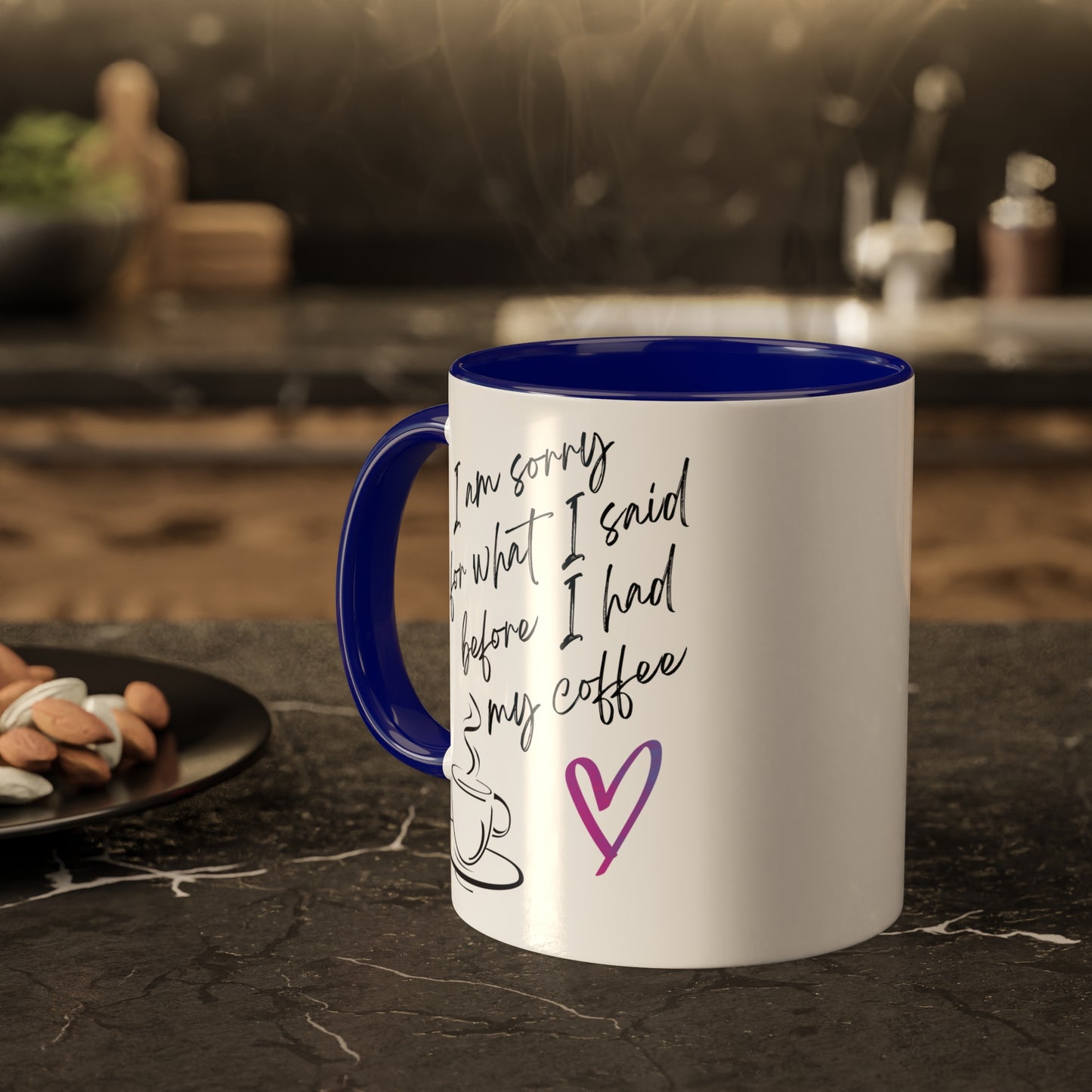 Sorry for what I said before I had my coffee, Colorful Mugs, 11oz