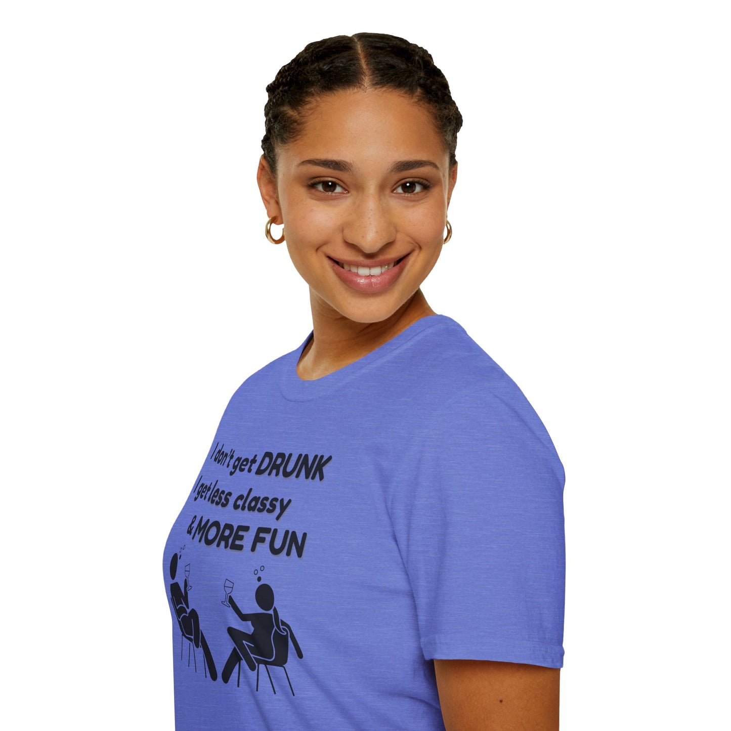 Less Classy More Fun, Unisex Softstyle T-Shirt