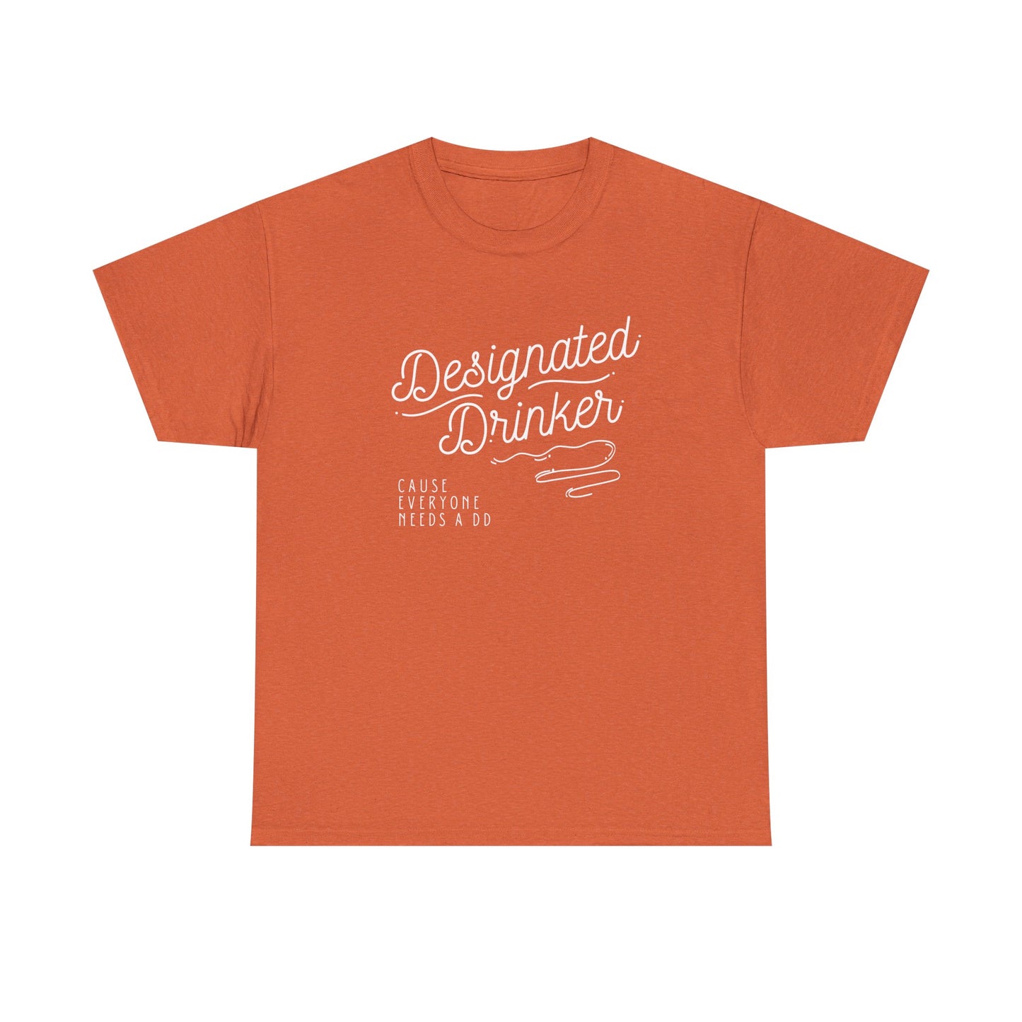 DD Designated Drinker Unisex Heavy Cotton Tee - Perfect for Parties & Gatherings