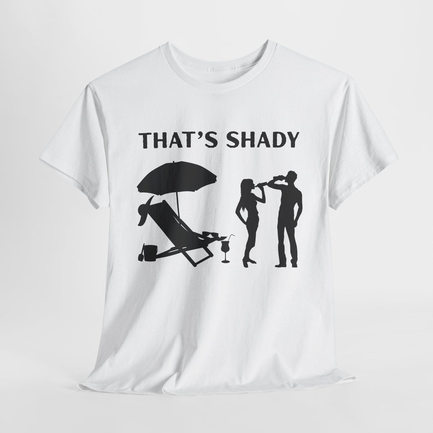 Funny Summer Tee, That's Shady Quote T-Shirt, Beach Dad Gift, Pool Party Outfits, Vacation Humor Tee, Unisex Cotton Shirt