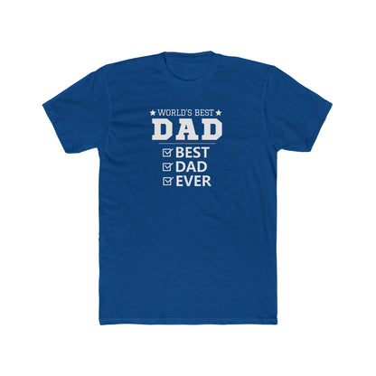 World's Best Dad Unisex Cotton Crew Tee – Perfect Father's Day Gift