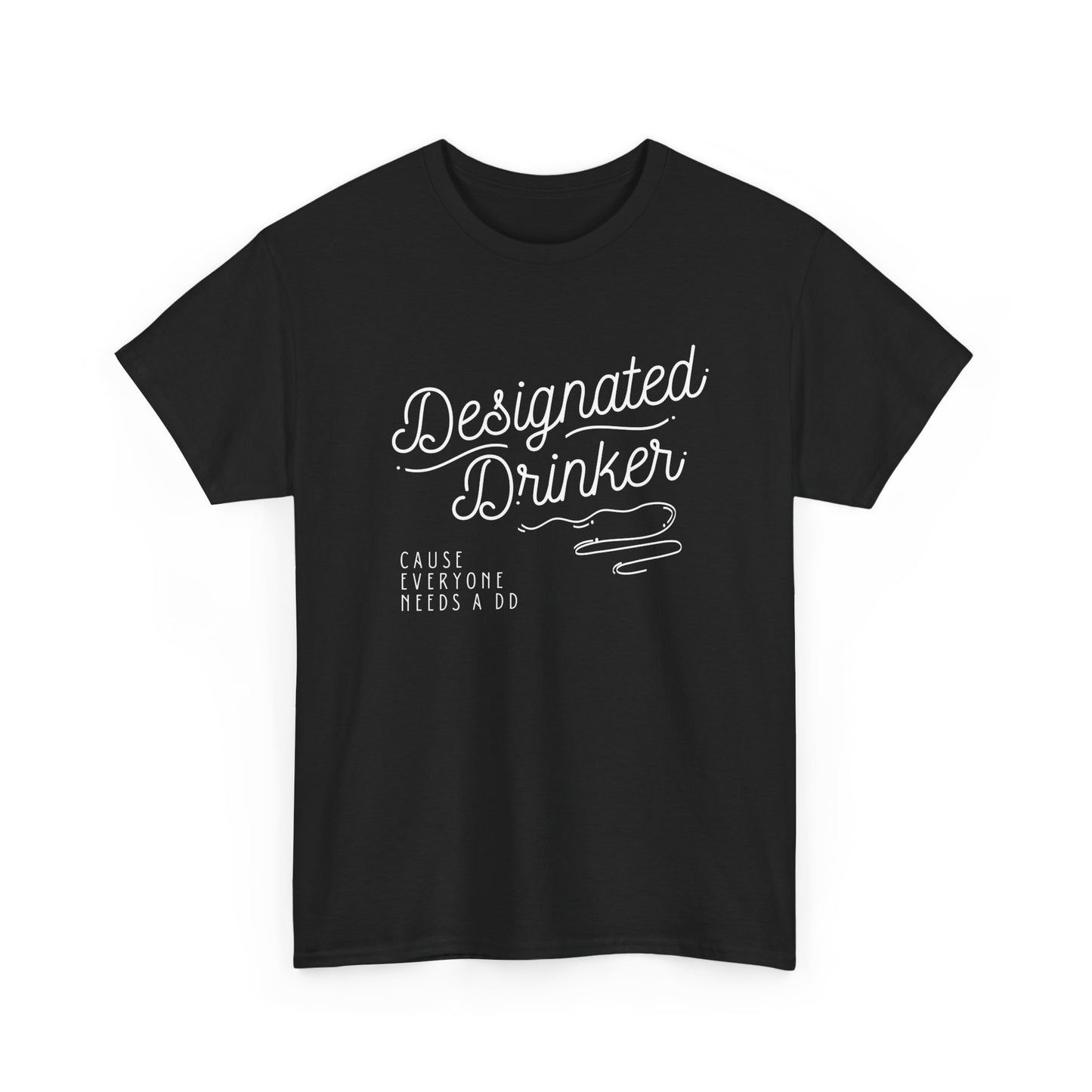 DD Designated Drinker Unisex Heavy Cotton Tee - Perfect for Parties & Gatherings