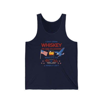 Patriotic Whiskey Tank Top for 4th of July Celebrations