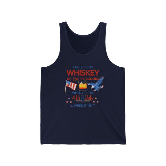 Patriotic Whiskey Tank Top for 4th of July Celebrations