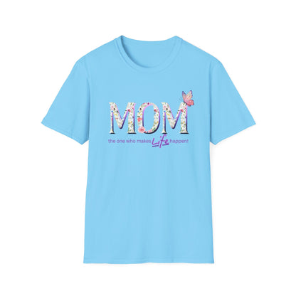 Floral Butterfly MOM T-Shirt - Perfect Gift for Mother's Day